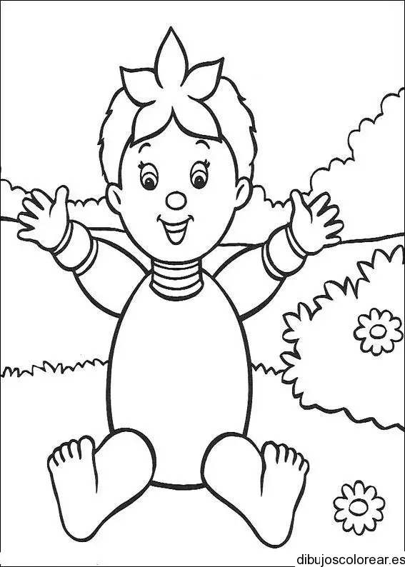Dibujo de una pequeña niña