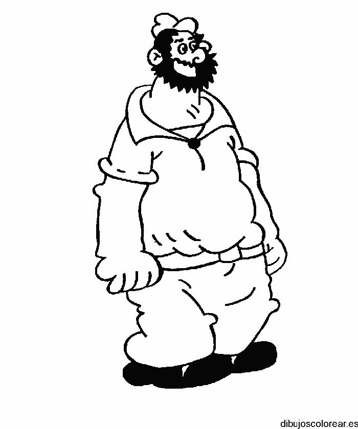 Dibujo de Brutus sonriendo