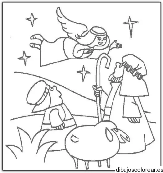 Dibujo de un angel comunicándose