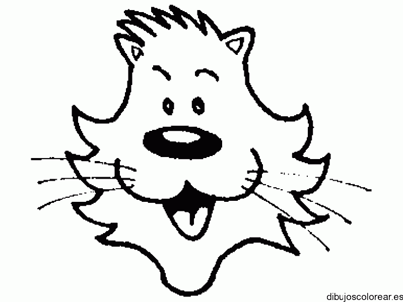 Dibujo de un gato sonriendo