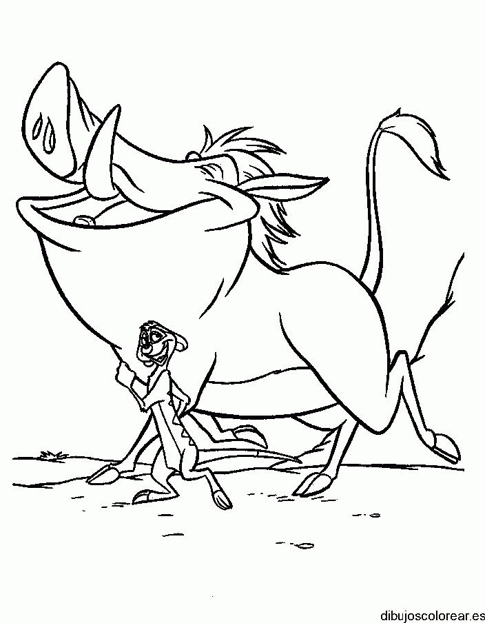 Dibujo de Pumba