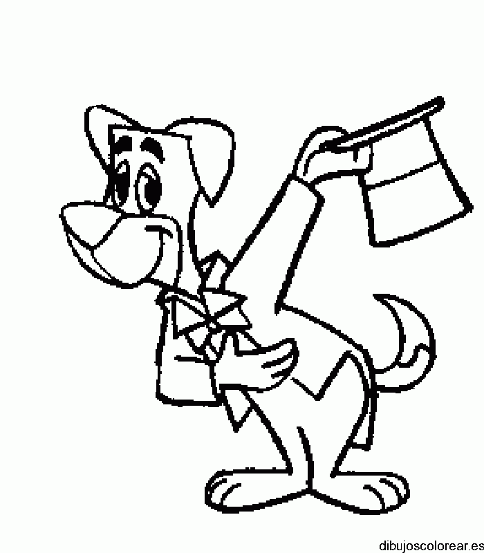 Dibujo de un perro con sombrero
