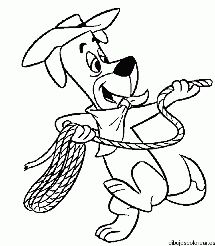 Dibujo de un perro vaquero