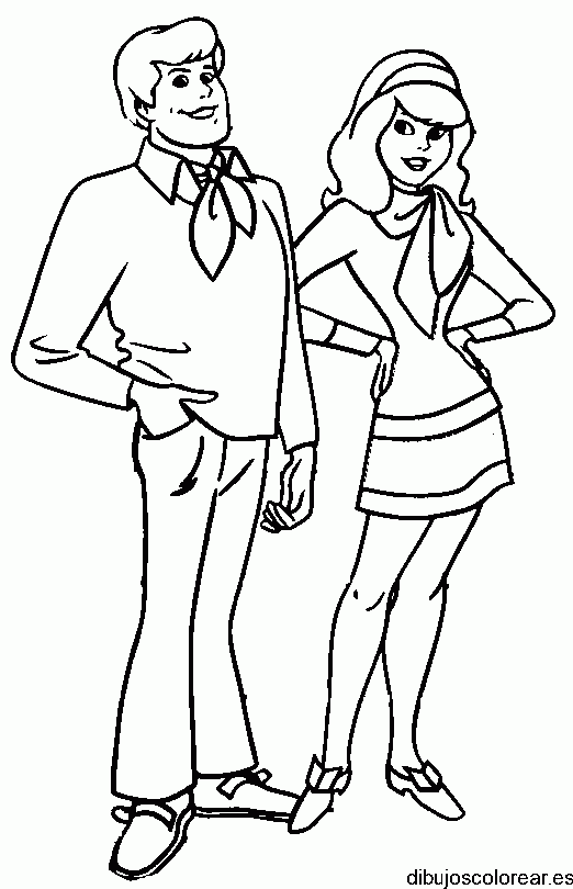 Dibujo amigos de Scooby Doo