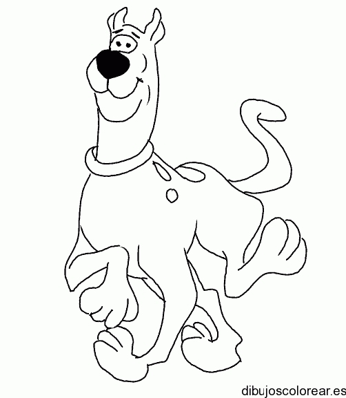 Dibujo de Scooby Doo paseando