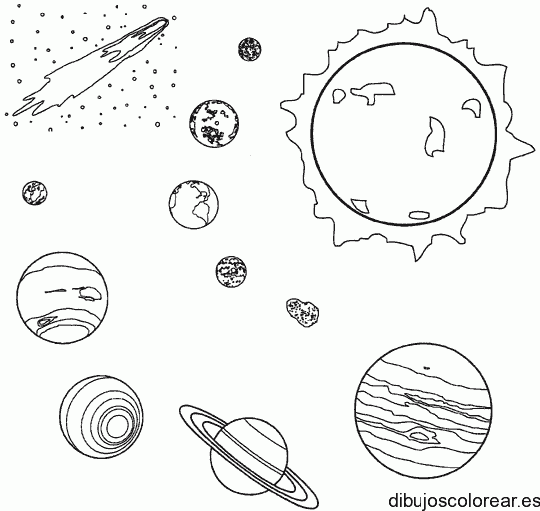Dibujo sistema planetario