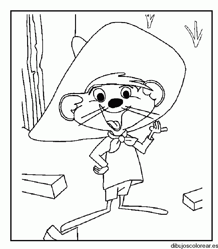 Dibujo de Speedy González riendo