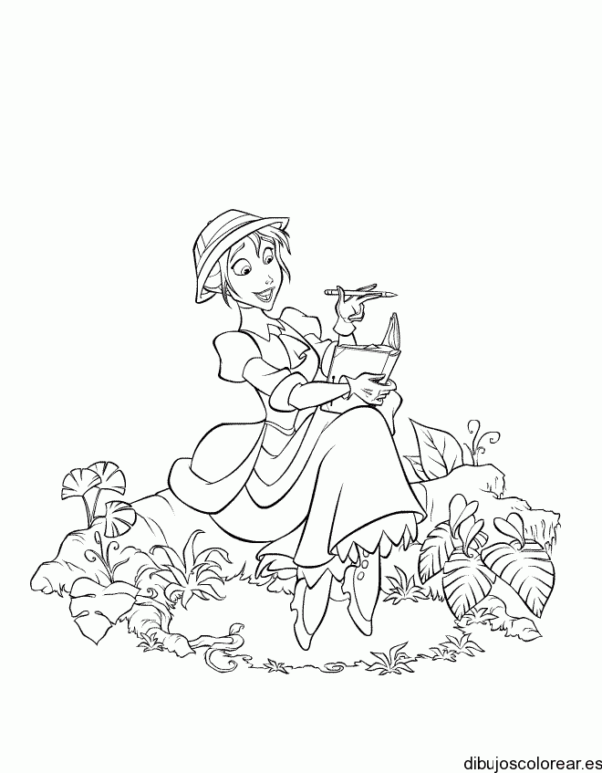Dibujo de la novia de Tarzán 