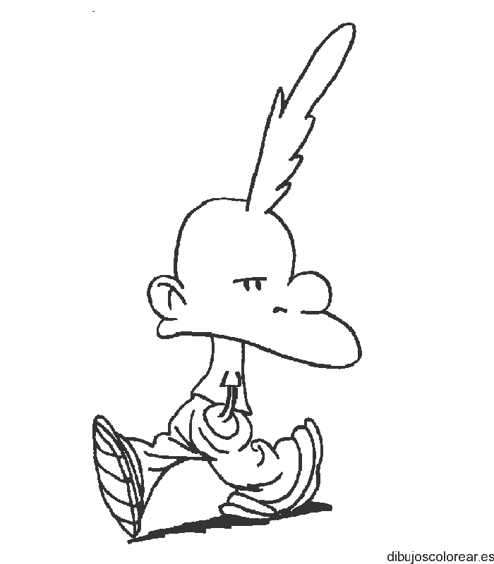 Dibujo de un niño enfadado