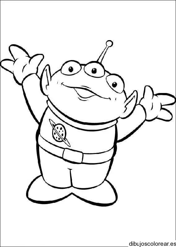 Dibujo de personaje de Toy Story