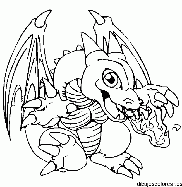Dibujo de un pequeño dragón