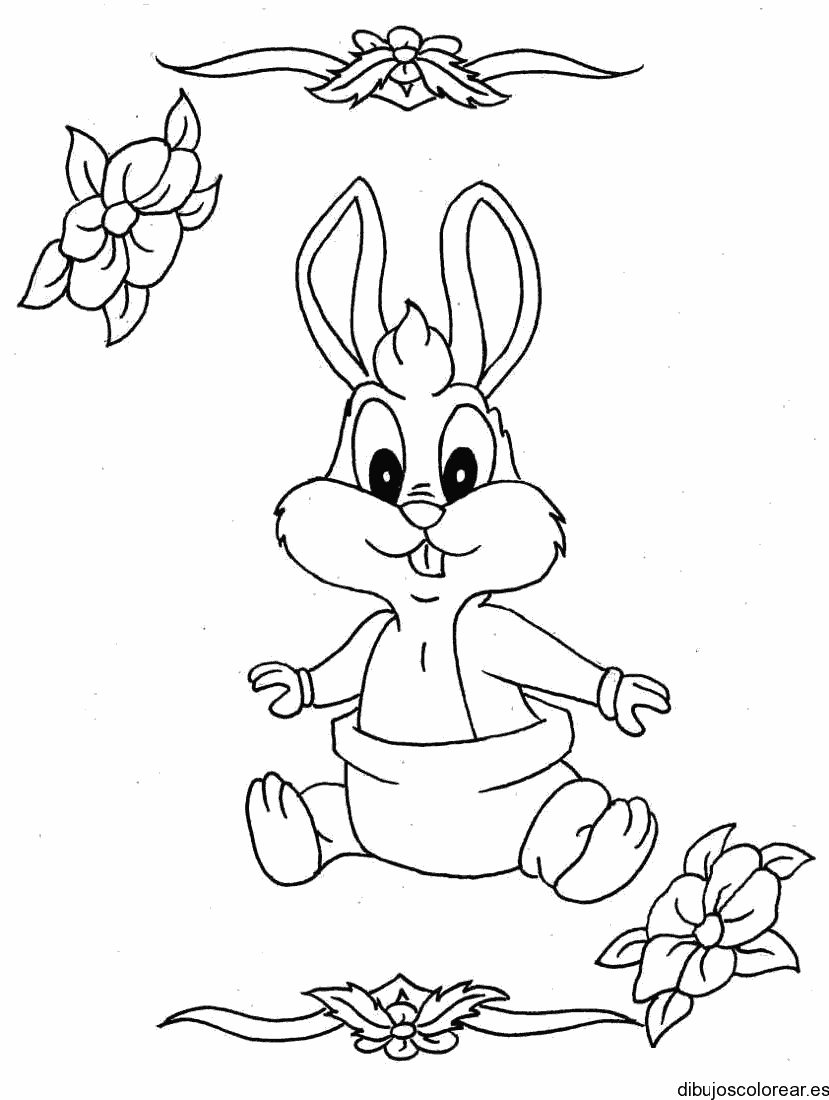 Dibujo de pequeño Bugs Bunny