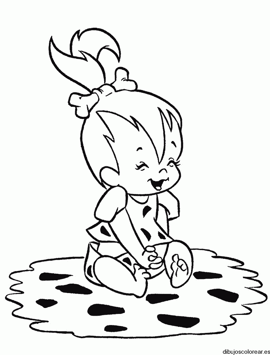 Dibujo de Peebles riendo