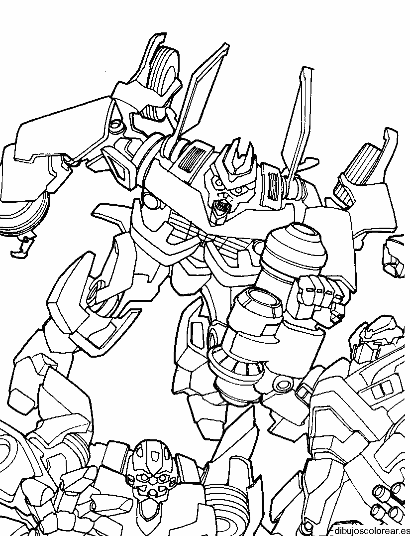 Dibujo de tres robots
