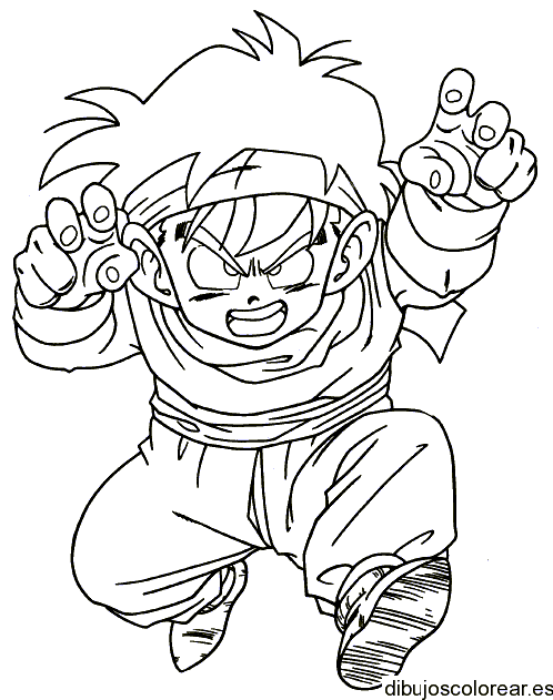 Dibujo de Dragon Balls enfadado