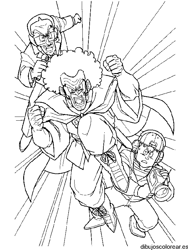 Dibujo de Dragon Balls al ataque