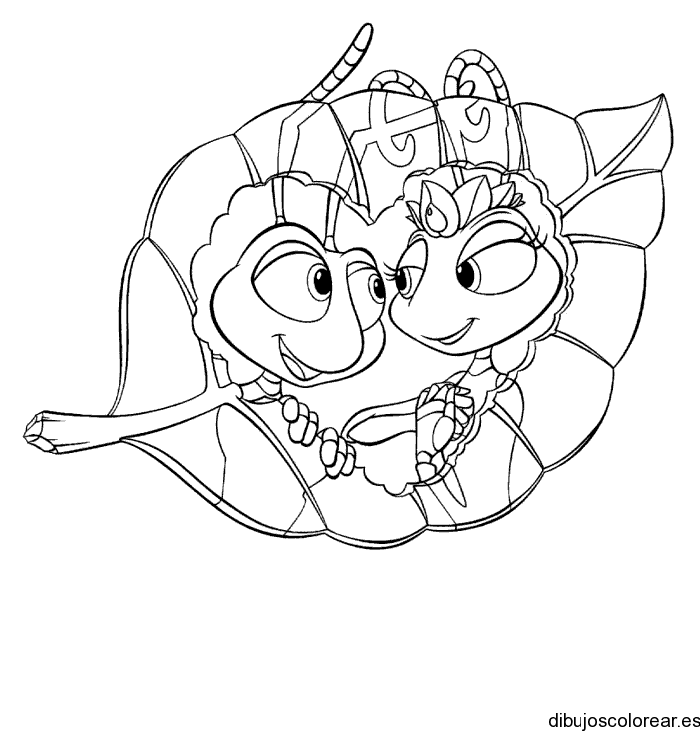 Dibujo de hormigas enamoradas