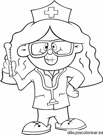 Dibujo de una enfermera