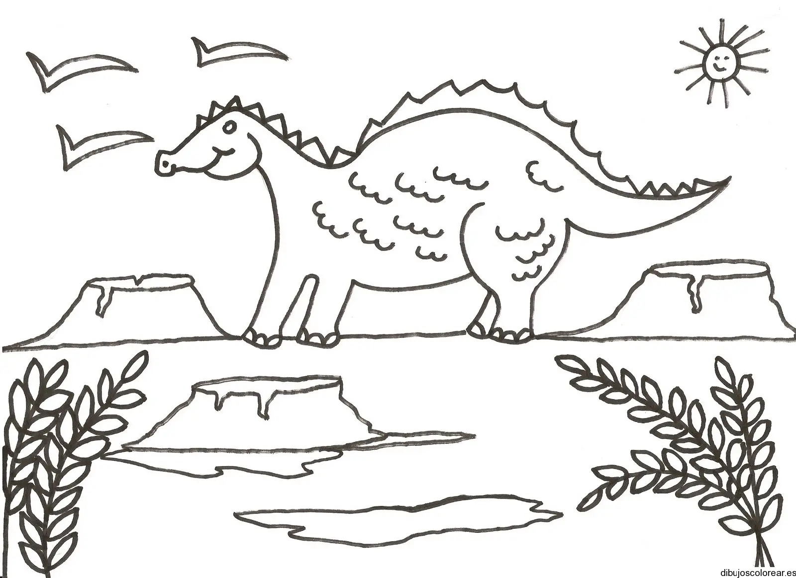 Dibujo de un dinosaurio 