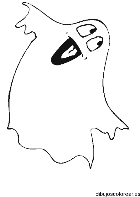 Dibujo de un fantasma sonriente 