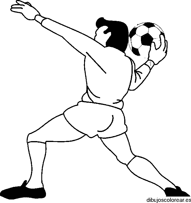 Dibujo de jugador lanzando la bola