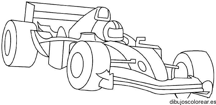 Dibujo de un coche de fórmula I