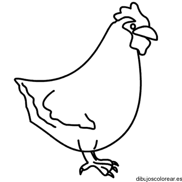 Dibujo de una gallina