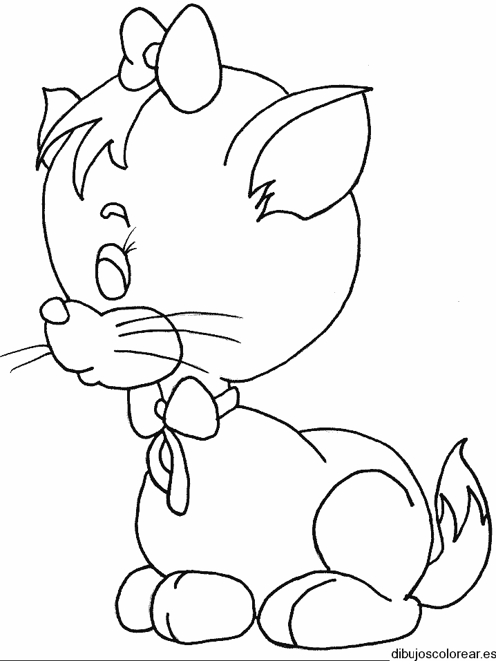 Dibujo de una gata