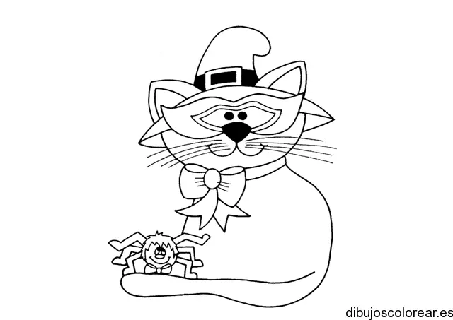 Dibujo de un gato disfrazado 