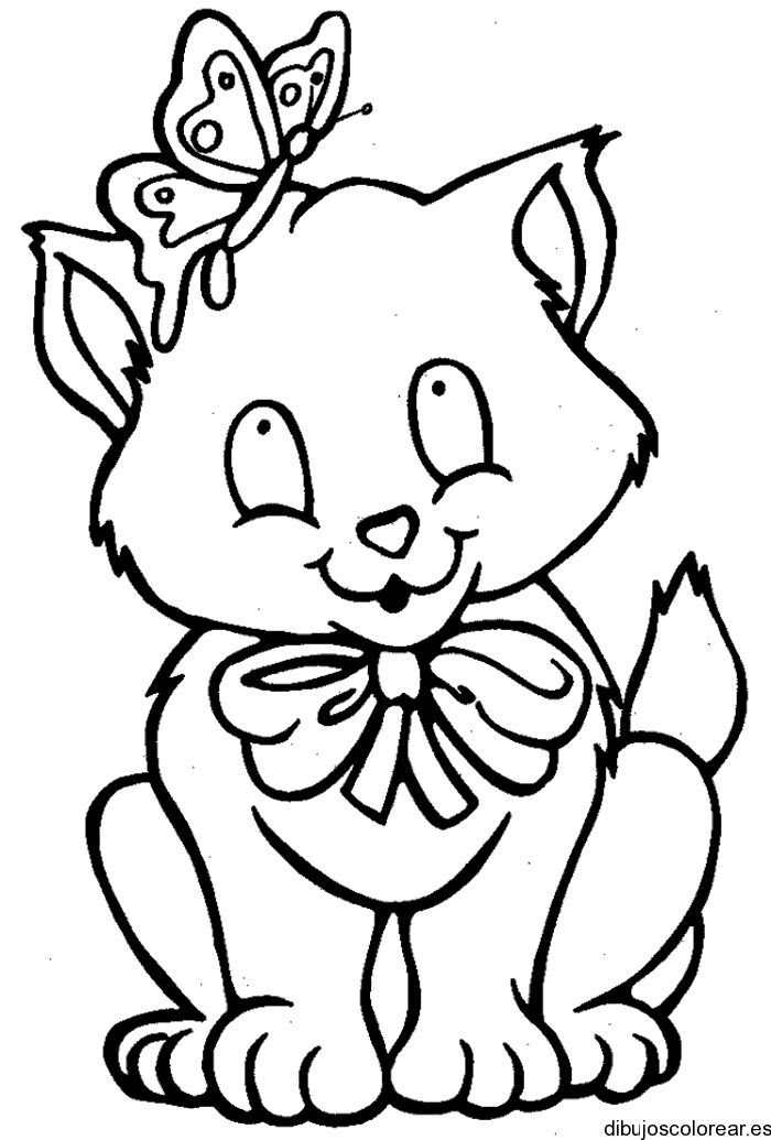 Dibujo de un gato sonriendo