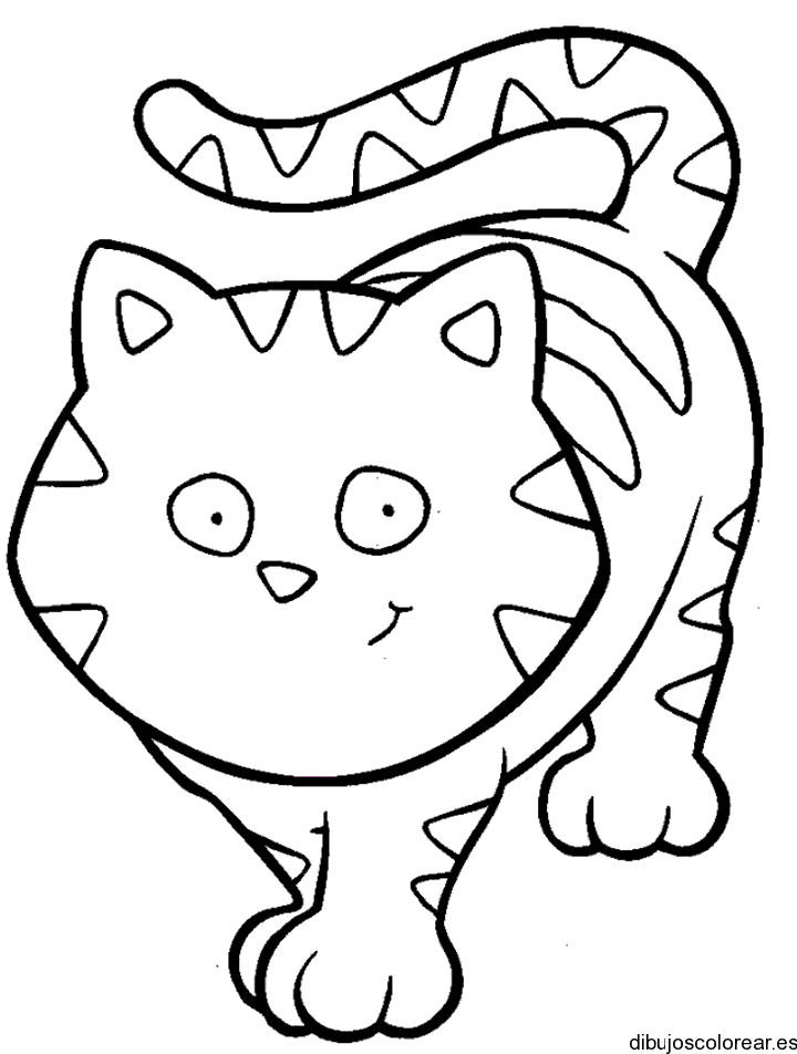 Dibujo de un gato sonriente