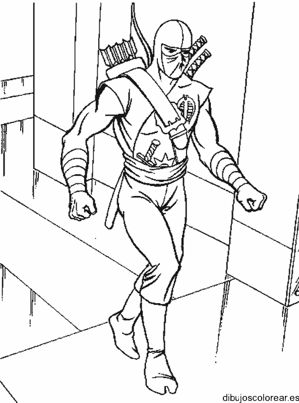 Dibujo de GI Joe caminando