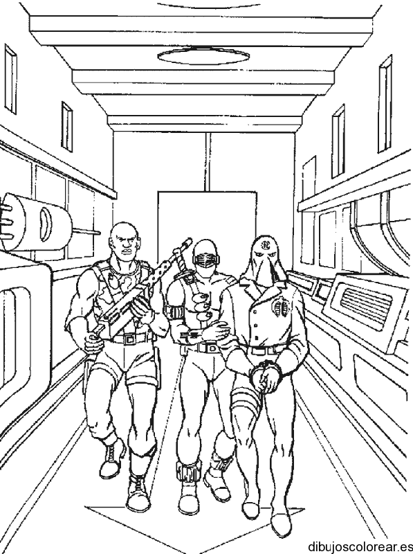 Dibujo de GI Joe y sus rivales