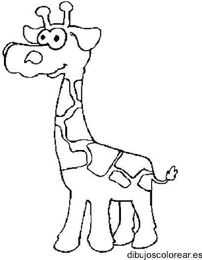 Dibujo de una jirafa bebe