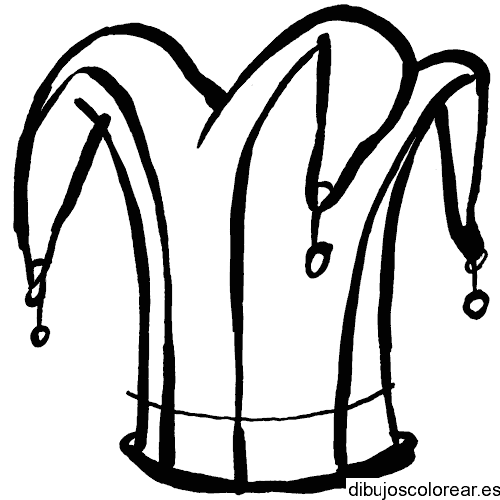 Dibujo de sombrero de bufón