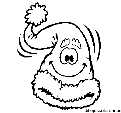 Dibujo de un gorro sonriente