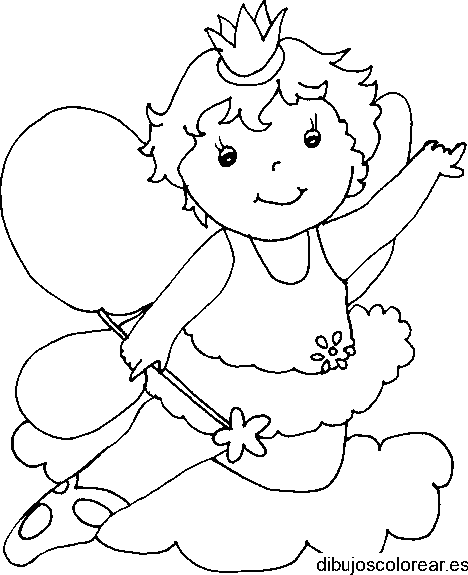 Dibujo de una hada niña