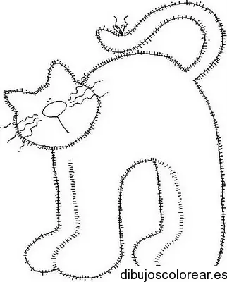 Dibujo de un gato gordo