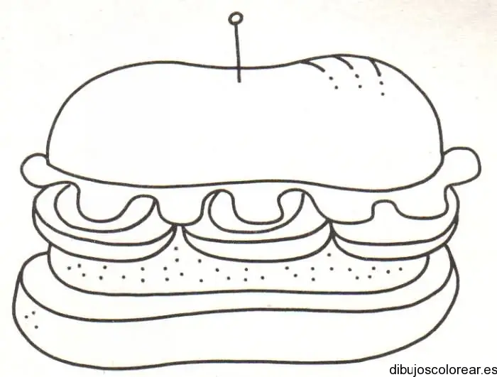 Dibujo de una bocata