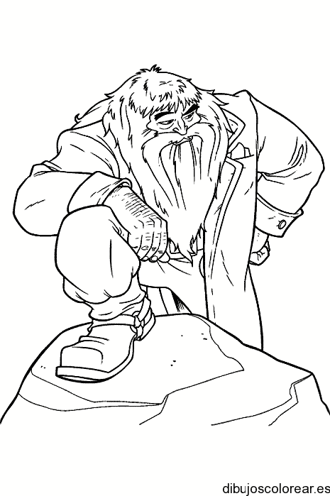 Dibujo de un brujo de Harry Potter