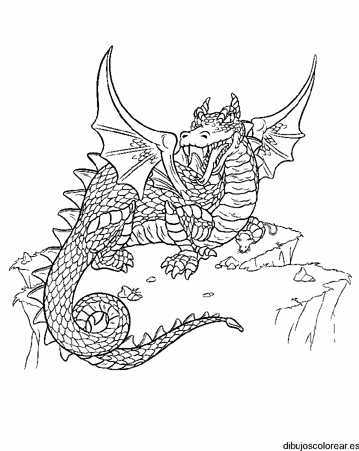 Dibujo de un dragón de Harry Potter