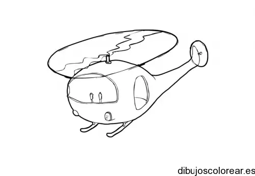 Dibujo de un pequeño helicóptero 
