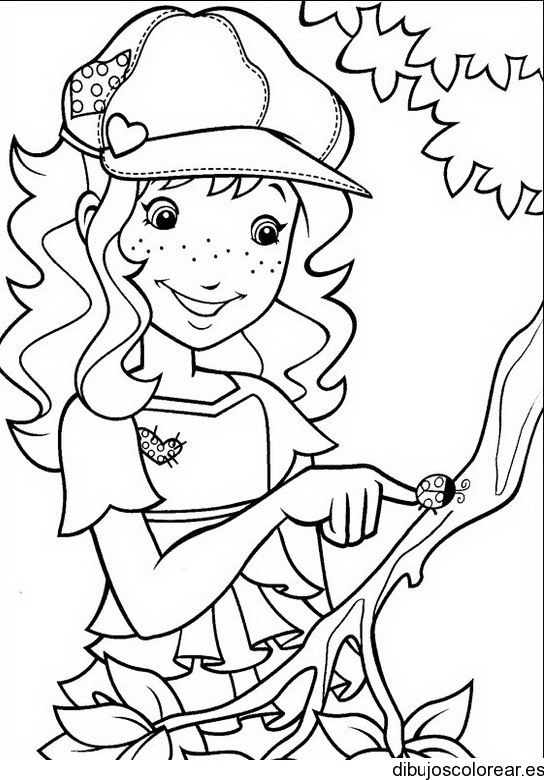 Dibujo de Holly Hobbie con boina