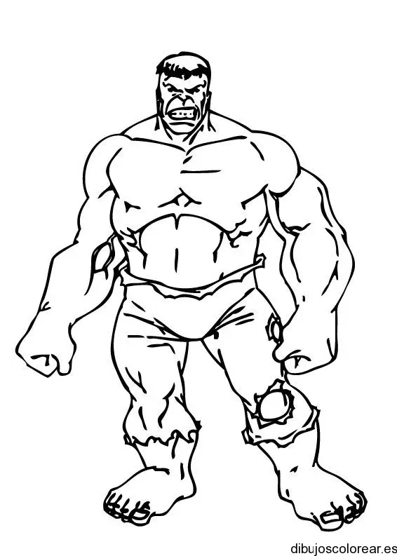 Dibujo del Increíble Hulk