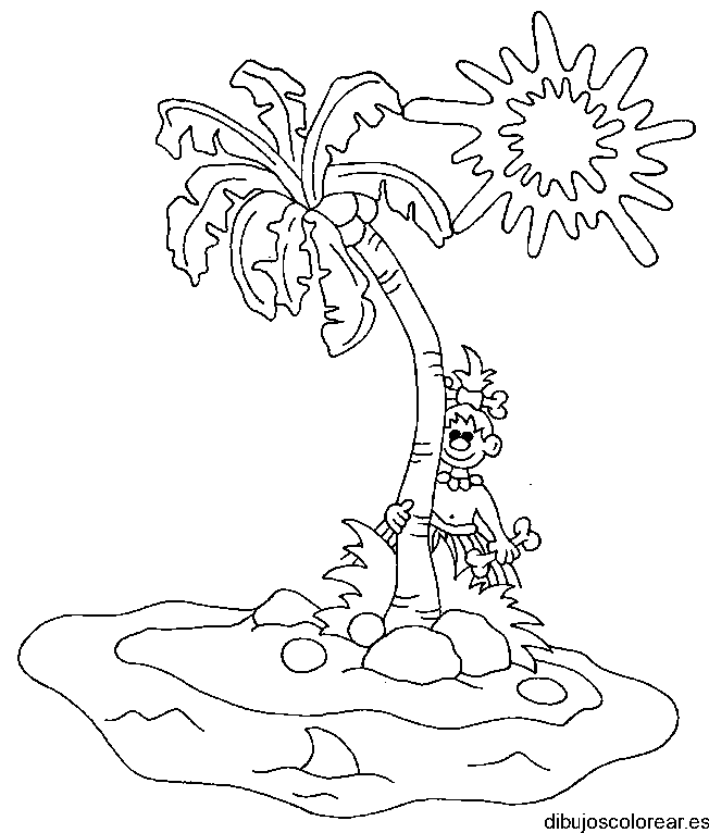 Dibujo de una isla