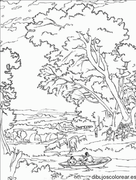 Dibujo de una selva 
