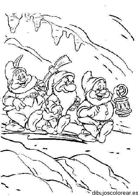 Dibujo de tres enanitos