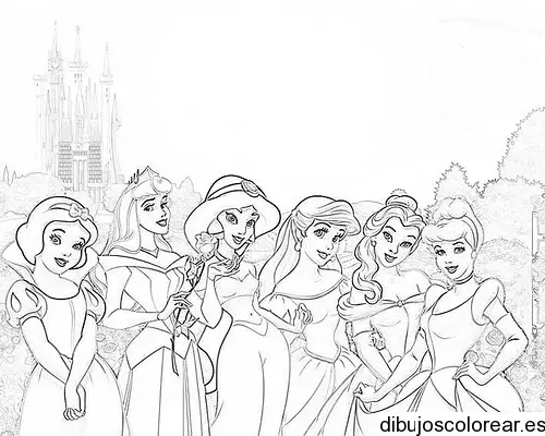 Dibujo de las princesas Disney