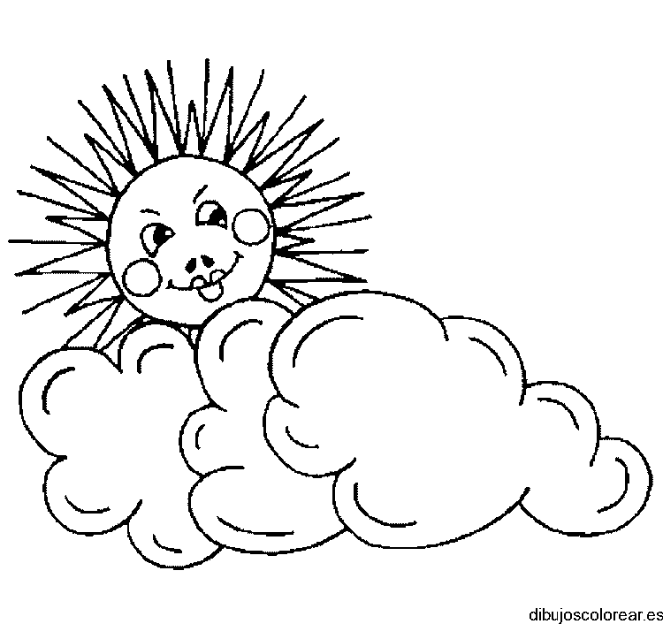 Dibujo de un sol sonriente