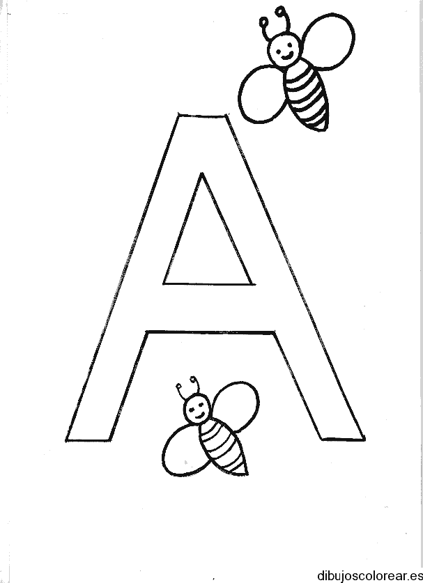 Dibujo de la letra A 